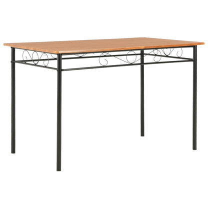 Mesa De Comedor De Mdf Marrón 120X70X75 Cm