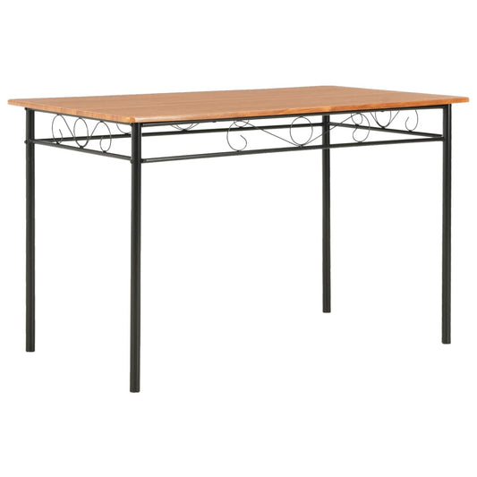 Mesa De Comedor De Mdf Marrón 120X70X75 Cm