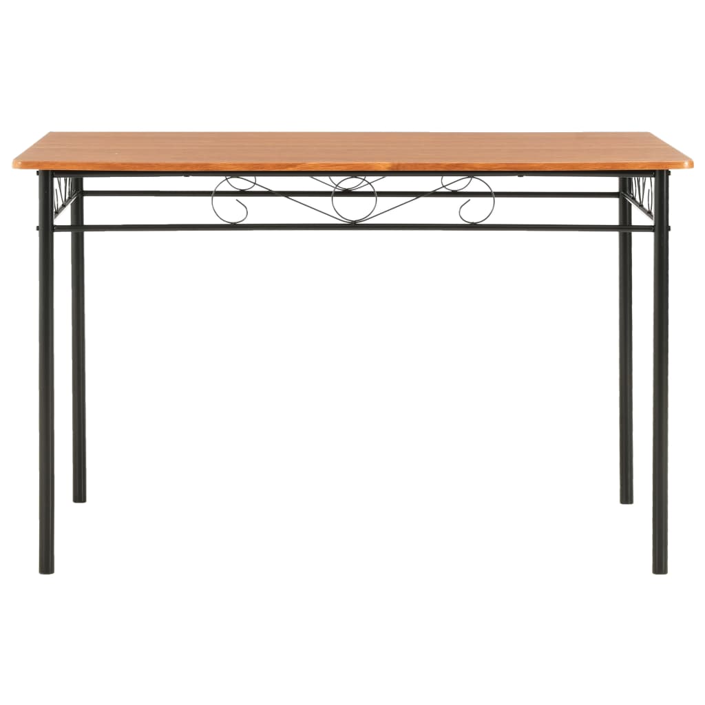 Mesa De Comedor De Mdf Marrón 120X70X75 Cm