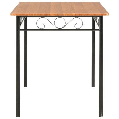 Mesa De Comedor De Mdf Marrón 120X70X75 Cm