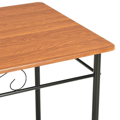Mesa De Comedor De Mdf Marrón 120X70X75 Cm