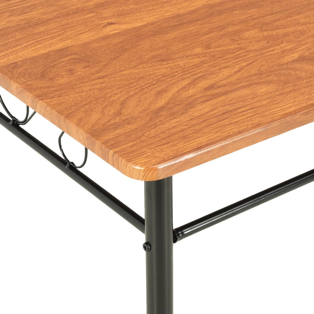 Mesa De Comedor De Mdf Marrón 120X70X75 Cm