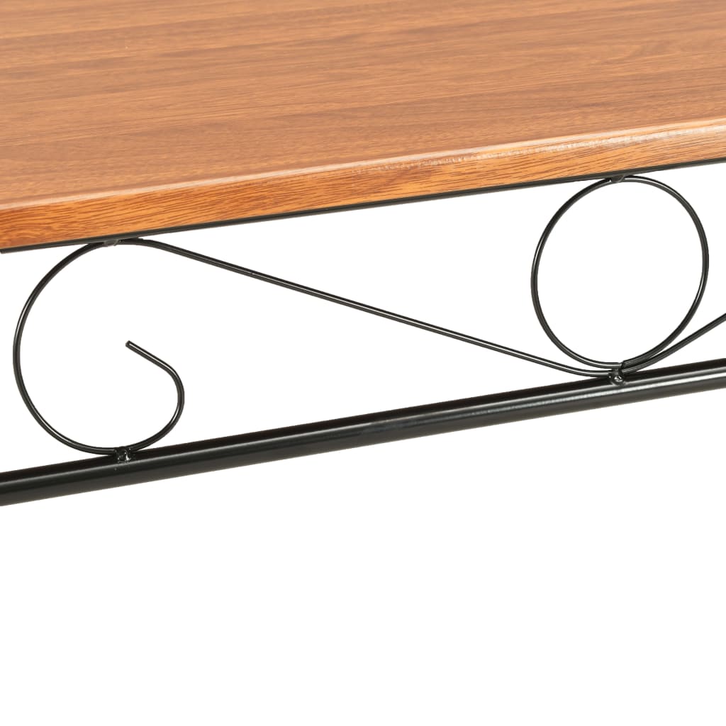 Mesa De Comedor De Mdf Marrón 120X70X75 Cm