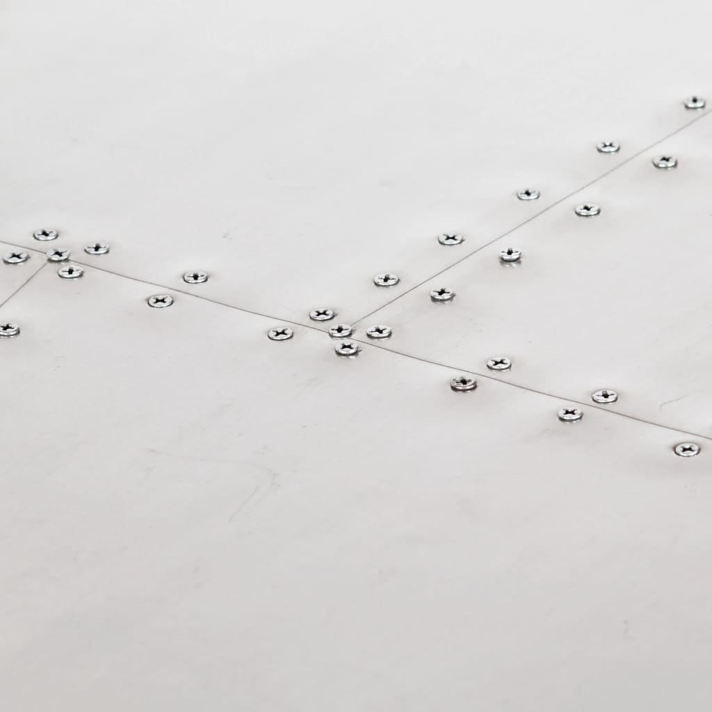 Escritorio De Ala De Avión Metal Plateado 112X50X76 Cm