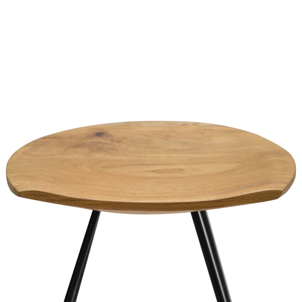Taburetes De Cocina 2 Unidades Madera Maciza De Teca