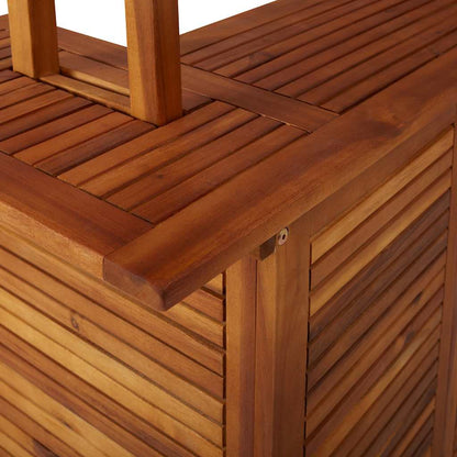 Mesa De Bar Jardín Con Tejado Madera De Acacia 113X106X217 Cm