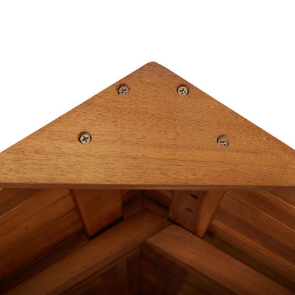 Mesa De Bar Jardín Con Tejado Madera De Acacia 113X106X217 Cm