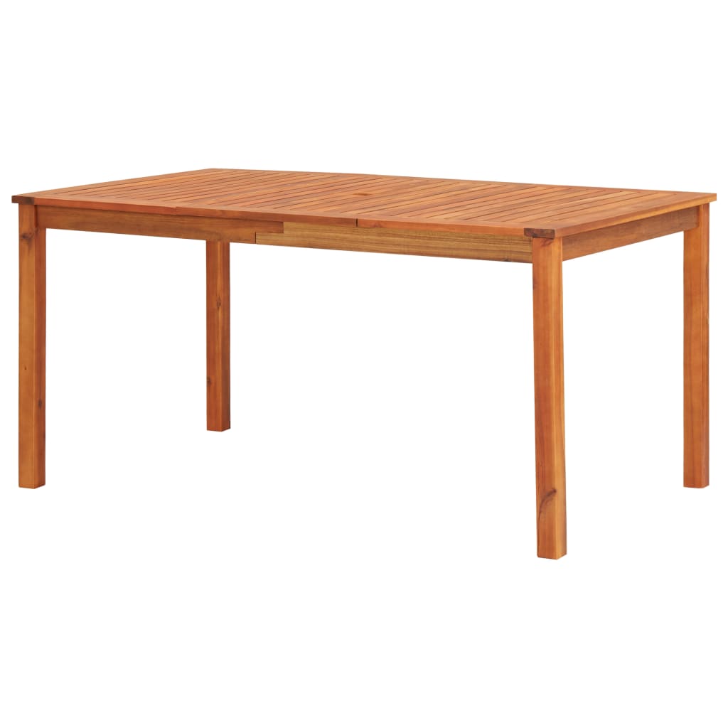 Mesa De Jardín Madera Maciza De Acacia
