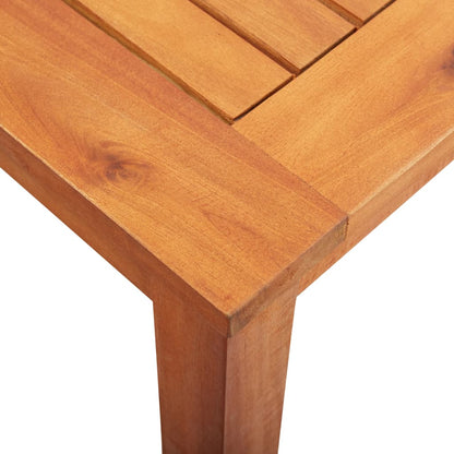Mesa De Jardín Madera Maciza De Acacia