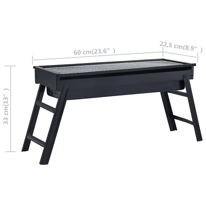 Barbacoa Portátil Para Camping 60X22,5X33 Cm