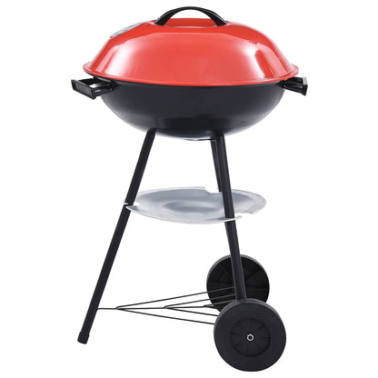Barbacoa De Carbón Portátil Con Ruedas Xxl 44 Cm