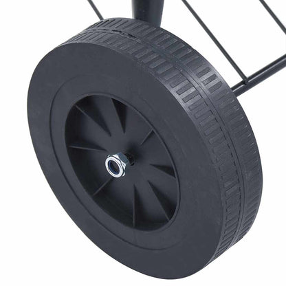 Barbacoa De Carbón Portátil Con Ruedas Xxl 44 Cm