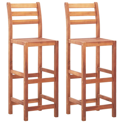 Sillas De Cocina 4 Unidades Madera Maciza De Acacia