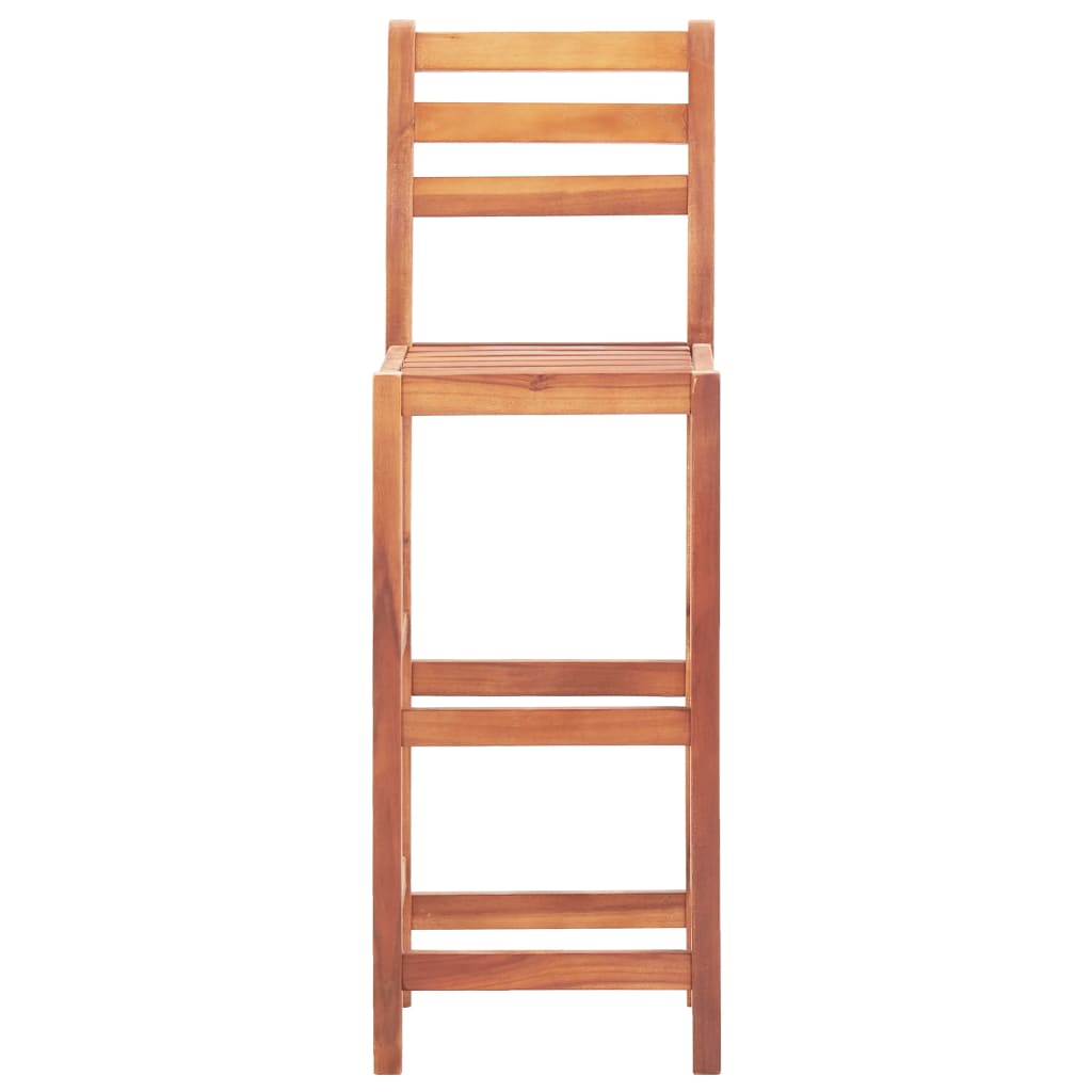 Sillas De Cocina 4 Unidades Madera Maciza De Acacia