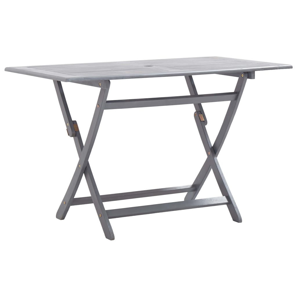 Mesa Plegable De Jardín Madera Maciza De Acacia