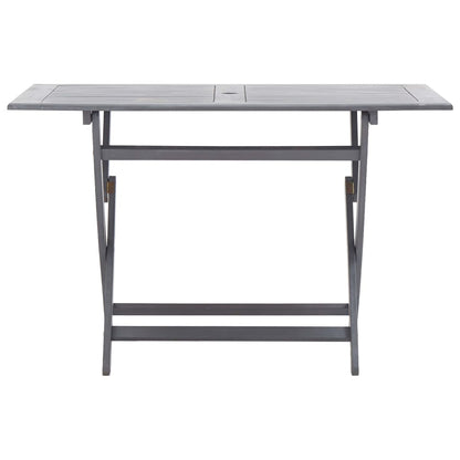 Mesa Plegable De Jardín Madera Maciza De Acacia