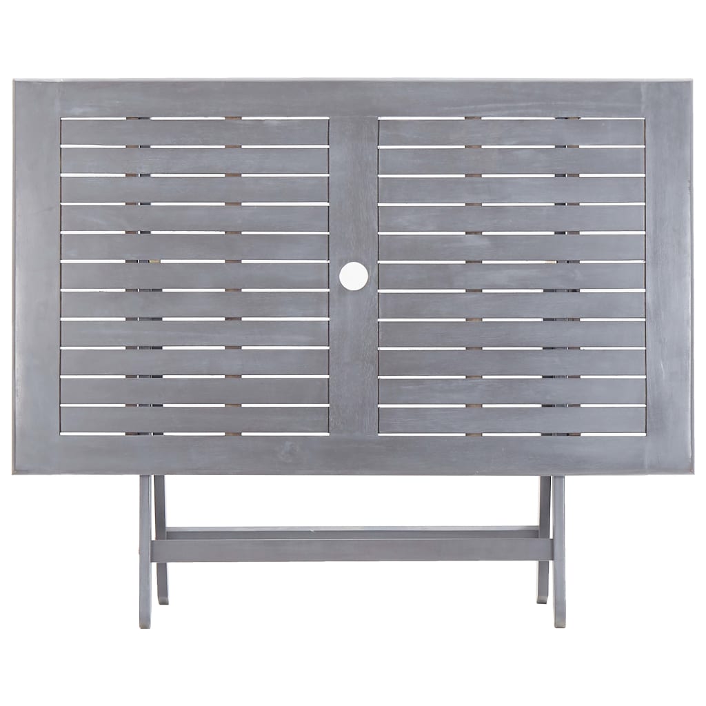 Mesa Plegable De Jardín Madera Maciza De Acacia