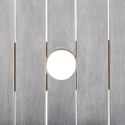 Set De Comedor De Jardín 5 Piezas Madera Maciza De Acacia