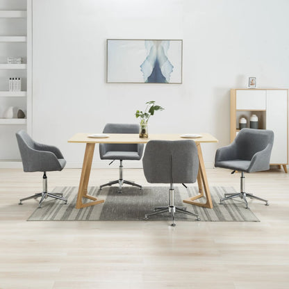 Sillas De Comedor Giratorias 4 Unidades Tela Taupe