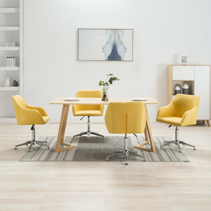Sillas De Comedor Giratorias 4 Unidades Tela Taupe