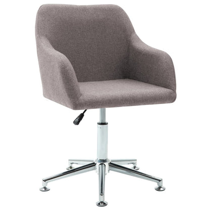 Sillas De Comedor Giratorias 4 Unidades Tela Taupe