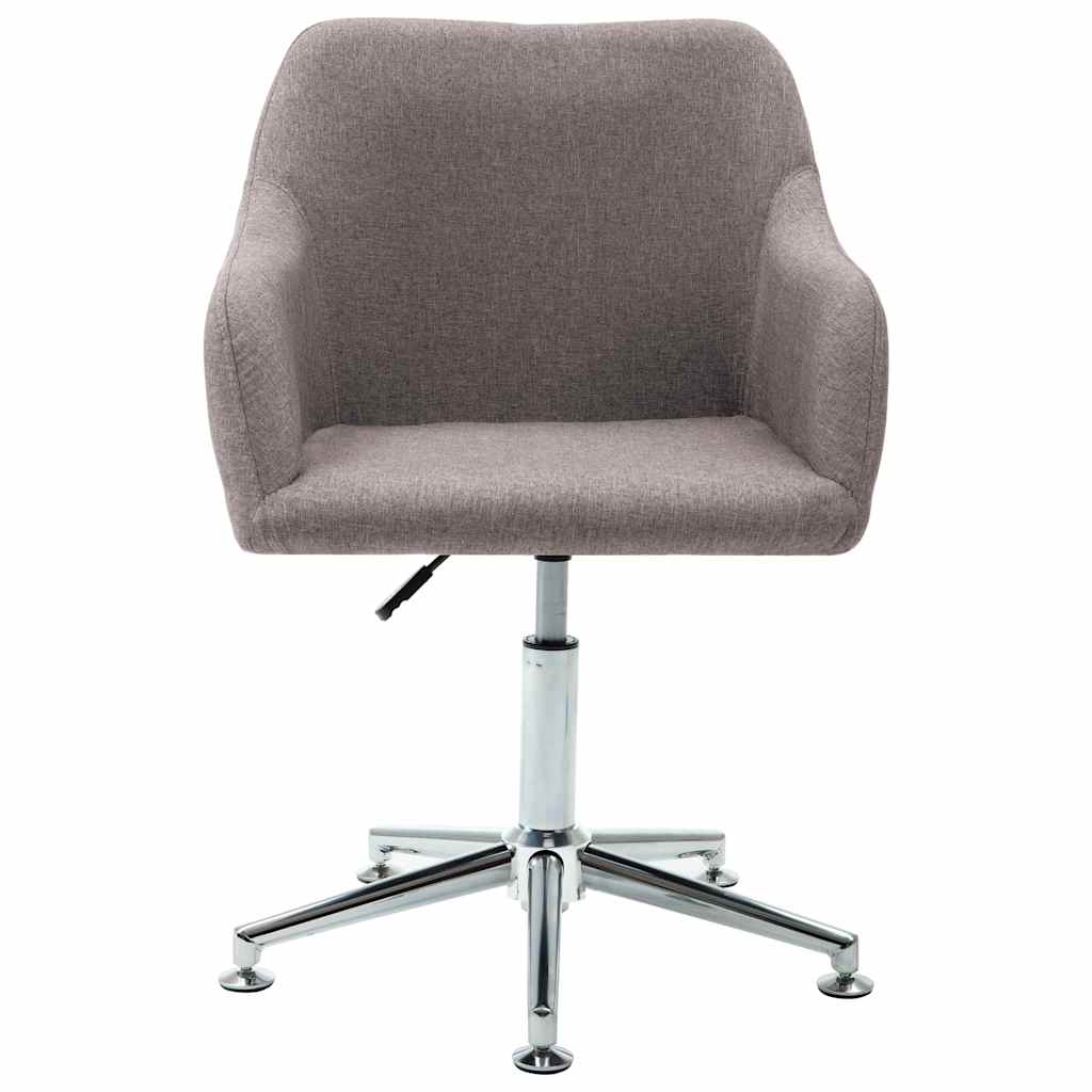 Sillas De Comedor Giratorias 4 Unidades Tela Taupe