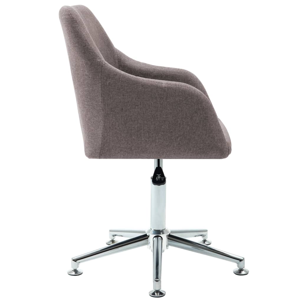 Sillas De Comedor Giratorias 4 Unidades Tela Taupe