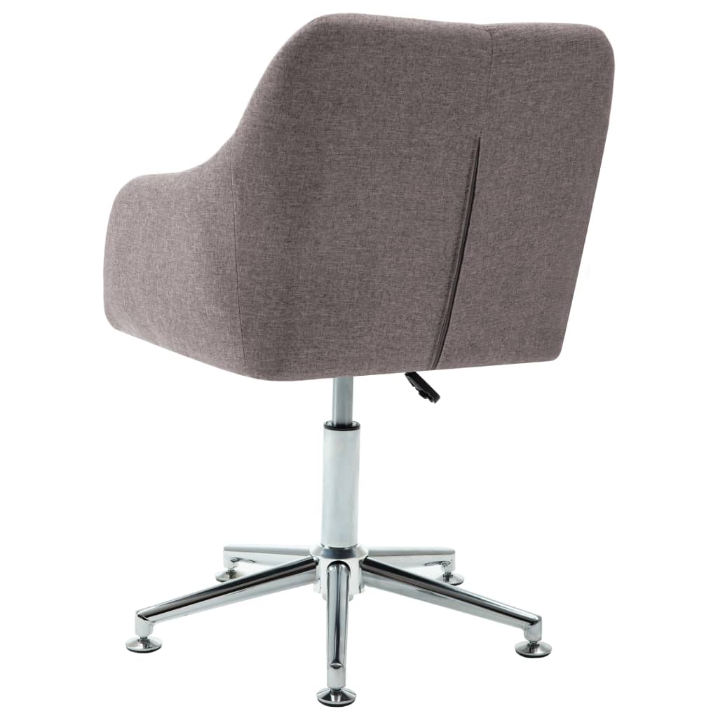 Sillas De Comedor Giratorias 4 Unidades Tela Taupe