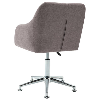 Sillas De Comedor Giratorias 4 Unidades Tela Taupe