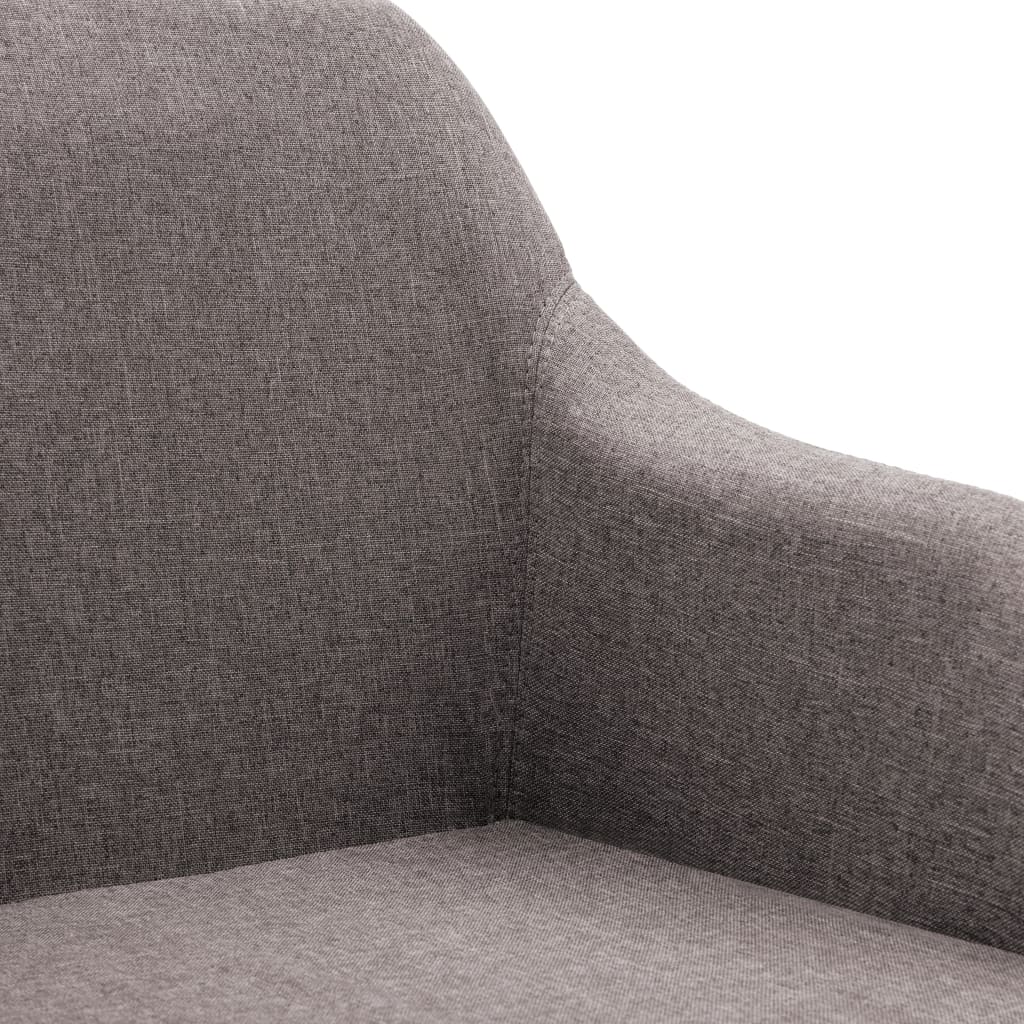 Sillas De Comedor Giratorias 4 Unidades Tela Taupe
