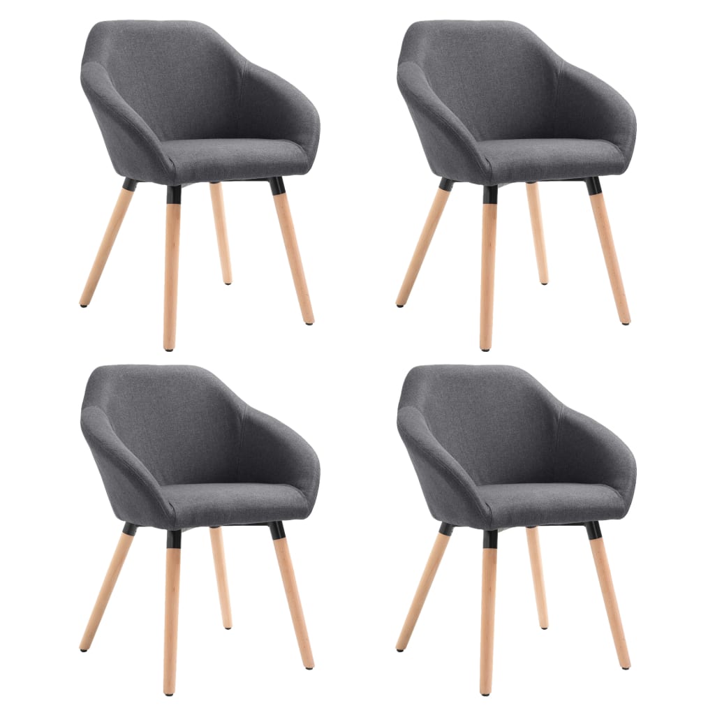 Sillas De Comedor Giratorias 4 Unidades Tela