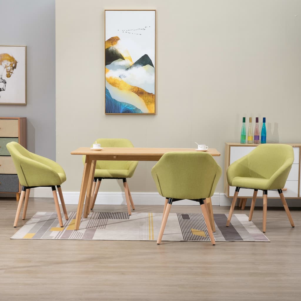 Sillas De Comedor Giratorias 4 Unidades Tela