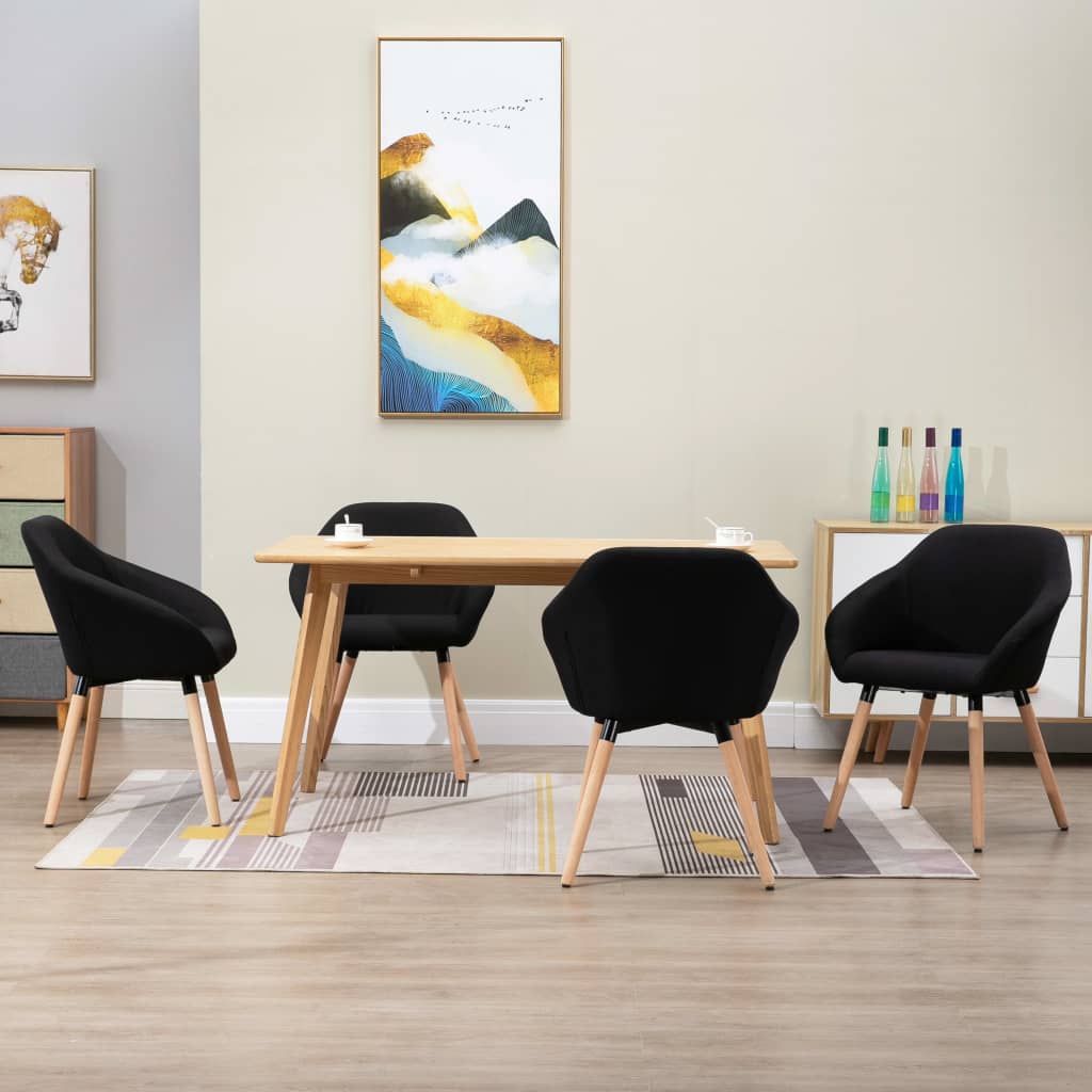 Sillas De Comedor Giratorias 4 Unidades Tela