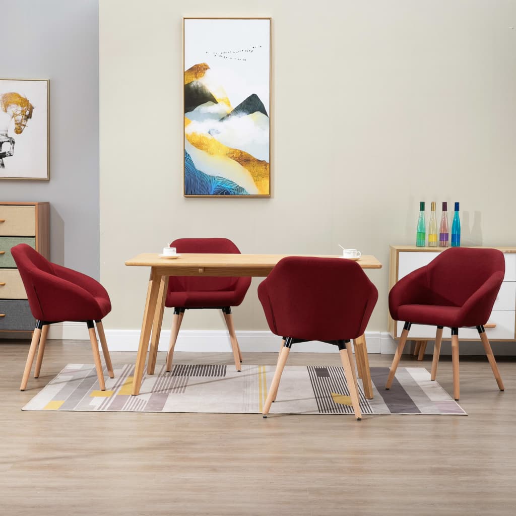 Sillas De Comedor Giratorias 4 Unidades Tela