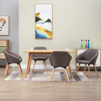Sillas De Comedor Giratorias 4 Unidades Tela