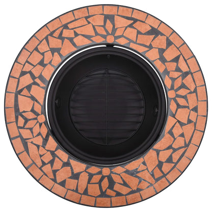 Brasero De Mosaico Cerámica 68 Cm