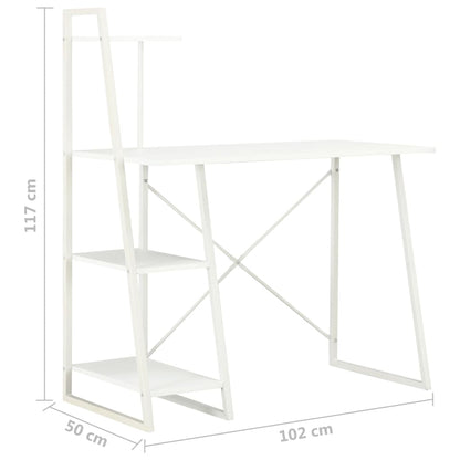 Escritorio Con Estantería 102X50X117 Cm