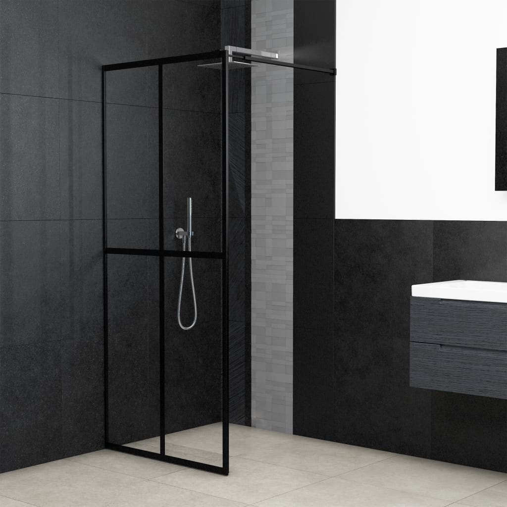 Mampara Puerta De Ducha Vidrio Transparente Esg 90X195Cm