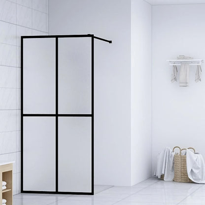 Mampara Puerta De Ducha Vidrio Transparente Esg 90X195Cm