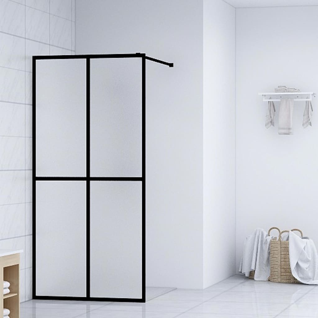 Mampara Puerta De Ducha Vidrio Transparente Esg 90X195Cm