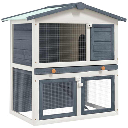 Casa De Animales Pequeños Jaula Conejera 3 Puertas Madera