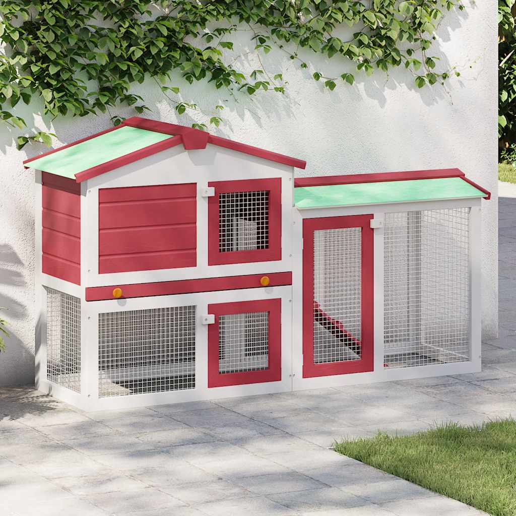 Casa De Animales Grande Jaula Conejera De Madera