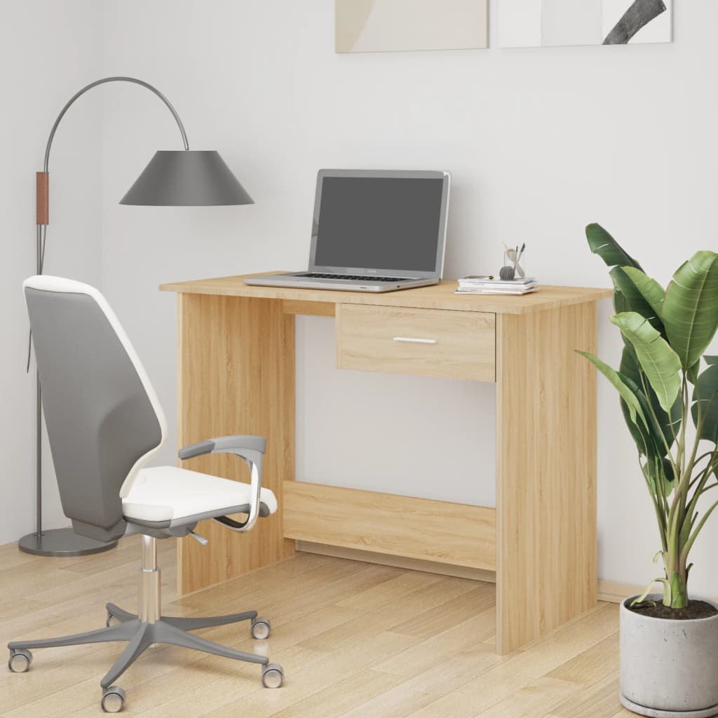 Escritorio Madera Vieja 100 X 50 X 76 Cm Madera De Ingeniería