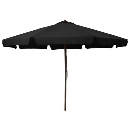 Sombrilla De Jardín Con Palo De Madera 330 Cm