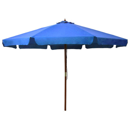 Sombrilla De Jardín Con Palo De Madera 330 Cm