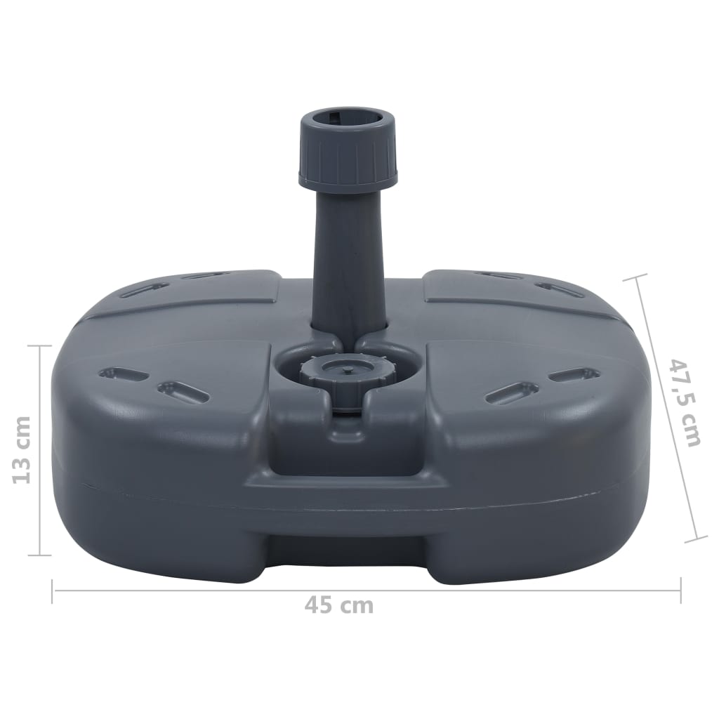 Base De Sombrilla Portátil Rellenable Con Arena/Agua