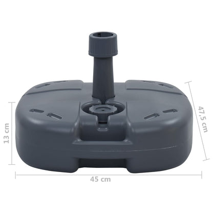 Base De Sombrilla Portátil Rellenable Con Arena/Agua