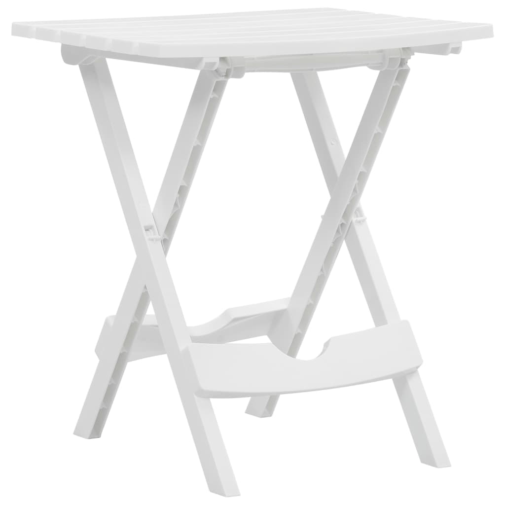 Mesa De Jardín Plegable Blanco 45,5X38,5X50 Cm