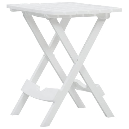 Mesa De Jardín Plegable Blanco 45,5X38,5X50 Cm
