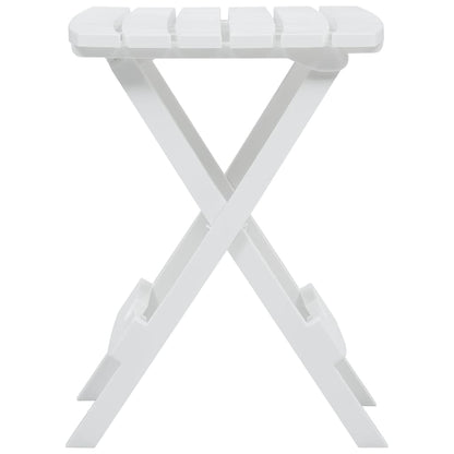 Mesa De Jardín Plegable Blanco 45,5X38,5X50 Cm